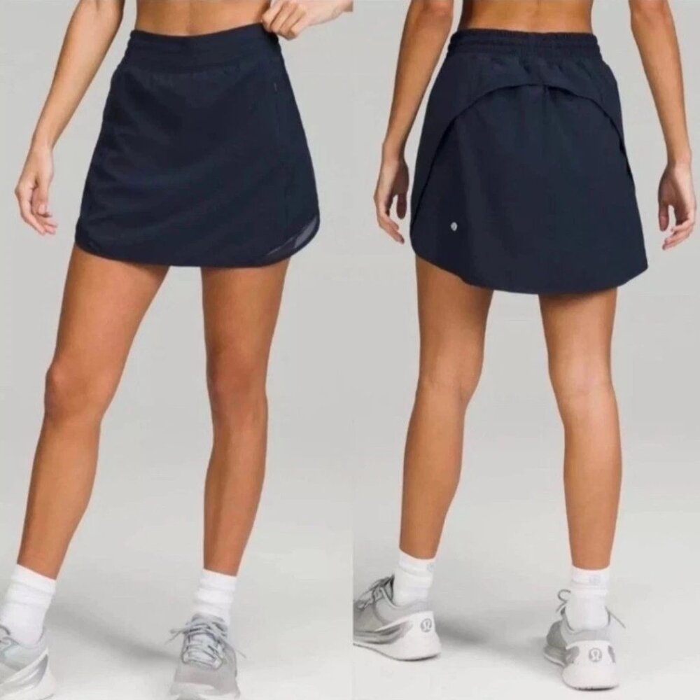 Lululemon Hotty Hot High-Rise Skirt *Long Black Lined Size 0/XS